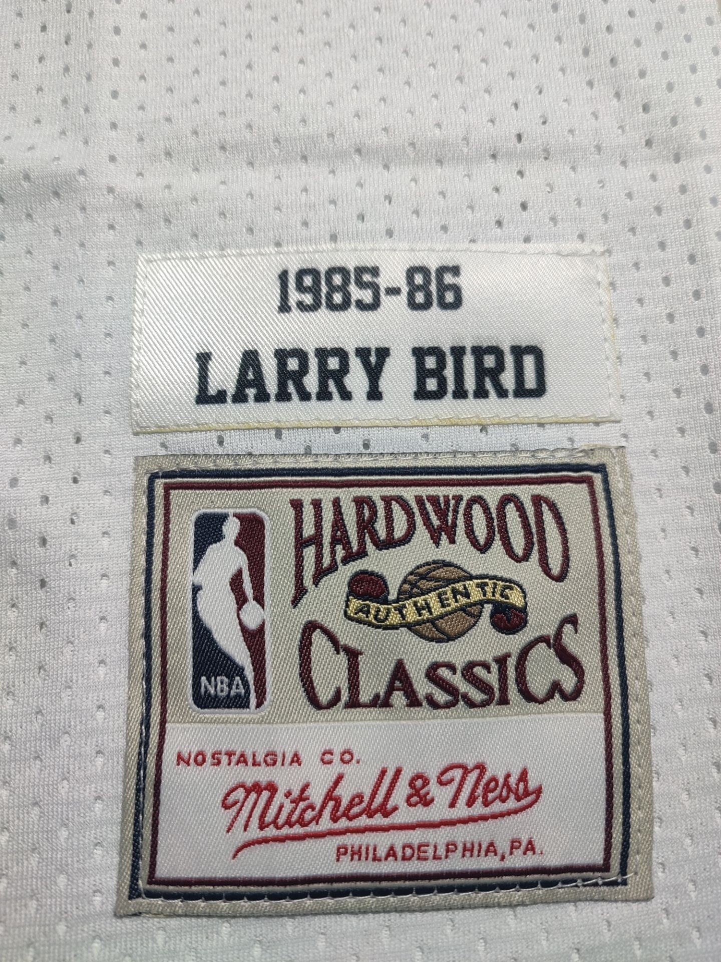 Boston Celtics #33 Larry Bird Celtics 33 # Bird 1985-86 Retro White Jersey Style 2