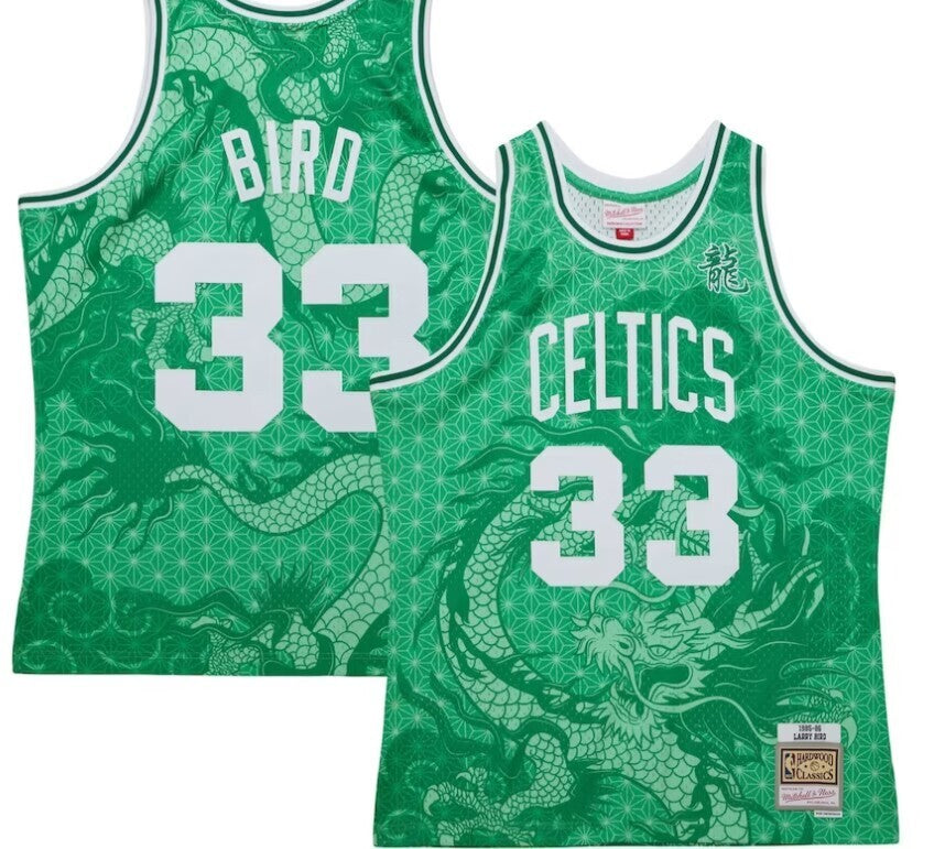 Boston Celtics #33 Larry Bird Edition Celtics 33 Green Mitchell Ness Style 3