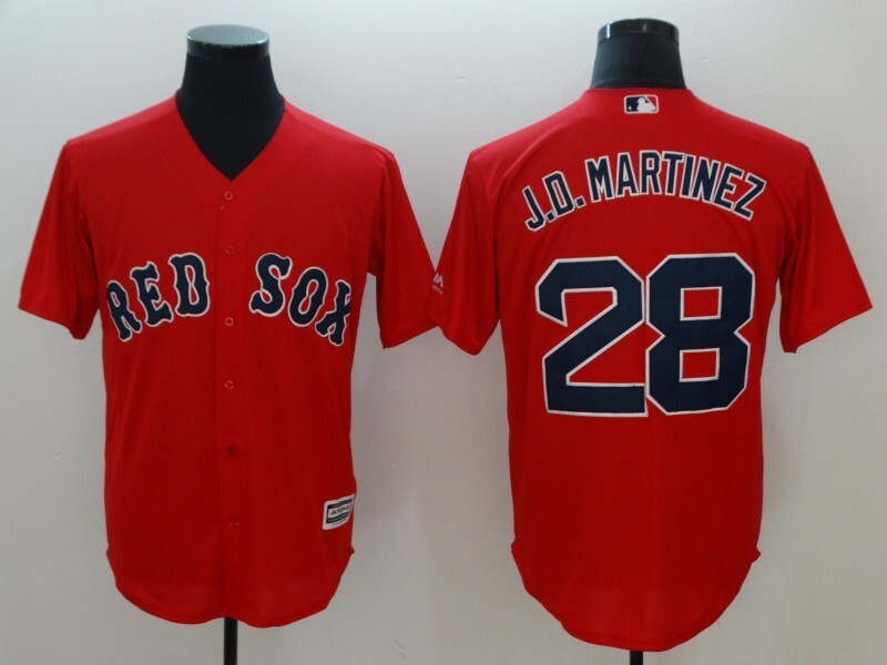 Boston Red Sox #28 J. D. Martinez Style 2