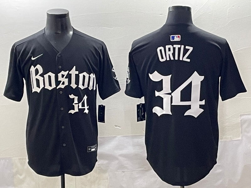 Boston Red Sox #34 David Ortiz Red Sox 5 Collaboration Style 3