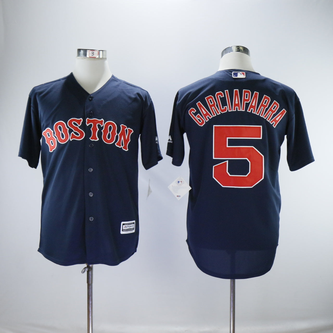 Boston Red Sox #5 Nomar Garciaparra Red Sox 5 Blue Fan Retro Player