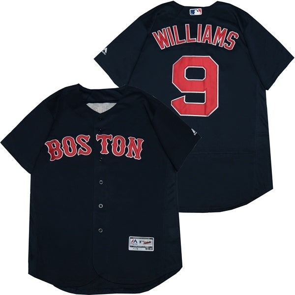Boston Red Sox #9 Ted Williams Red Sox 9 Blue Elite
