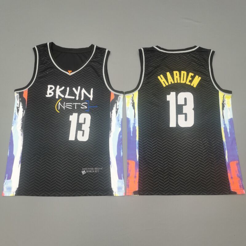 Brooklyn Nets #13 James Harden 2021 Nets 13# City Edition New Black Jersey