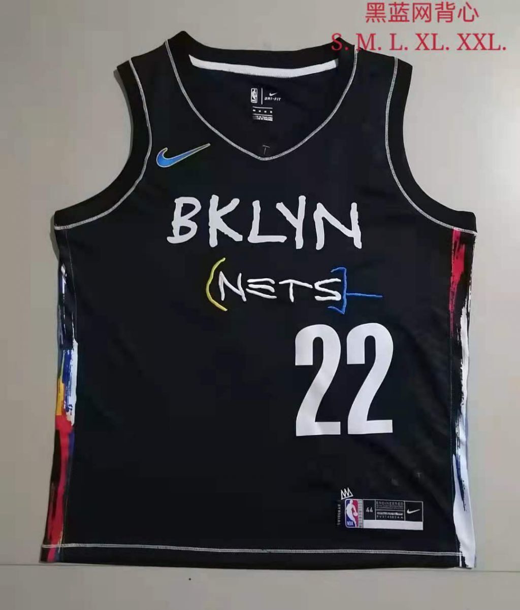 Brooklyn Nets #22 Levert Nets Black v Collar 22 # Hot Press s-2xl Style 2