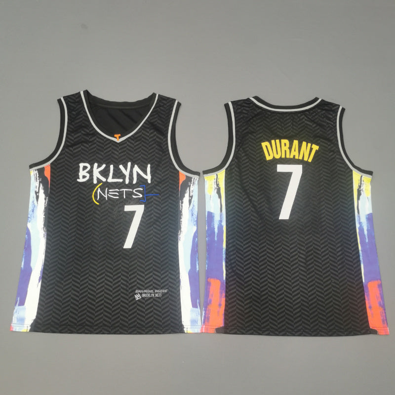 Brooklyn Nets #7 Kevin Durant 2021 Nets 7# Durant City Edition New Black Jersey