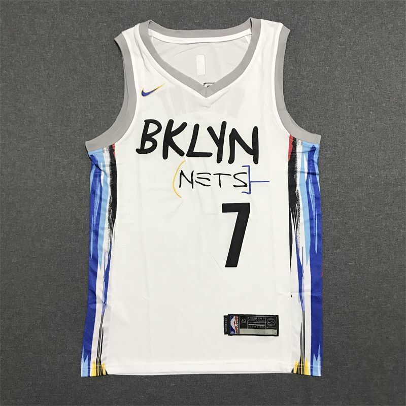Brooklyn Nets #7 Kevin Durant 23 Season New Nets 7 # Durant City Edition White Jersey Style 2