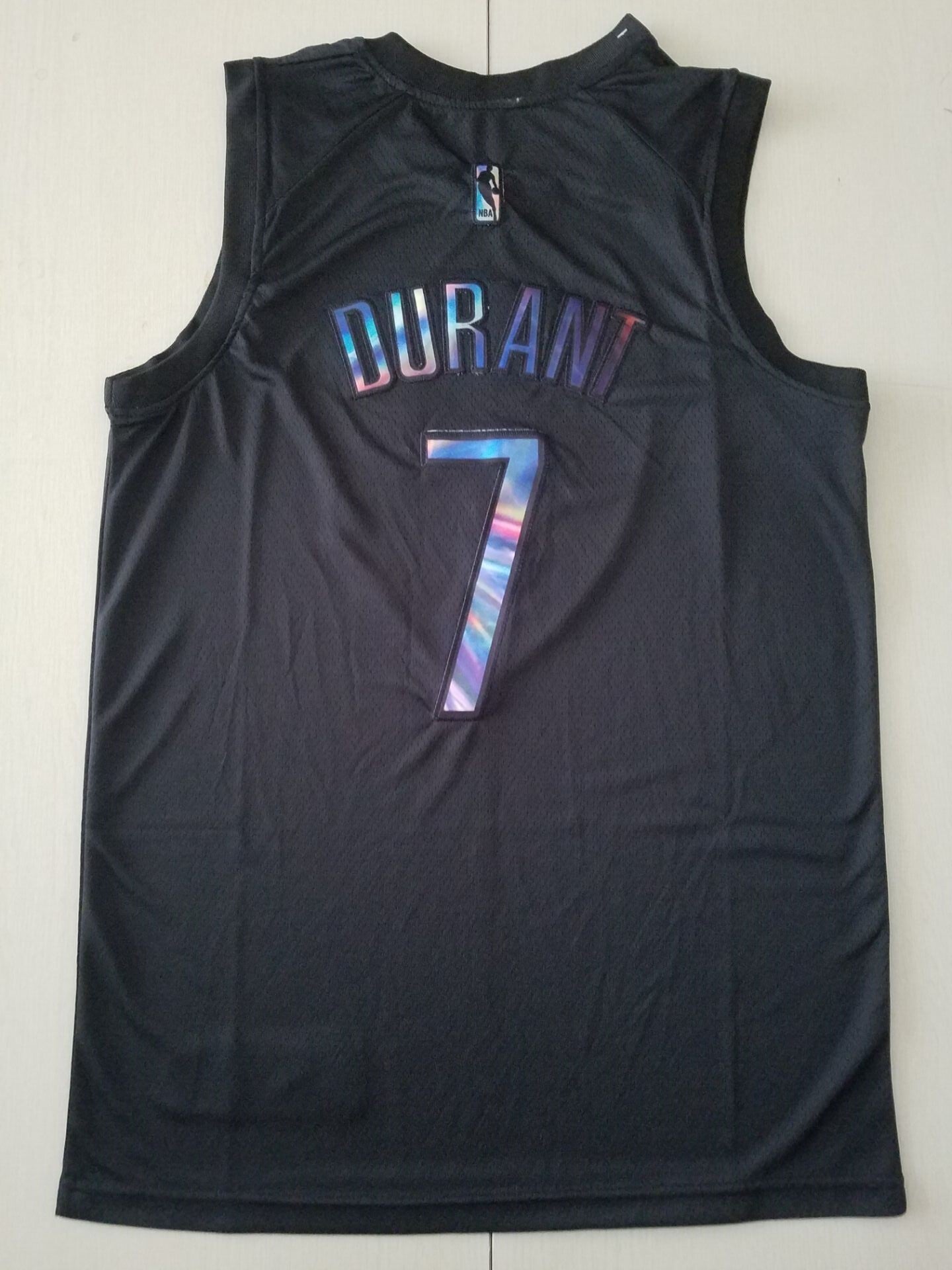 Brooklyn Nets #7 Kevin Durant Black Rainbow S-XXL Style 1