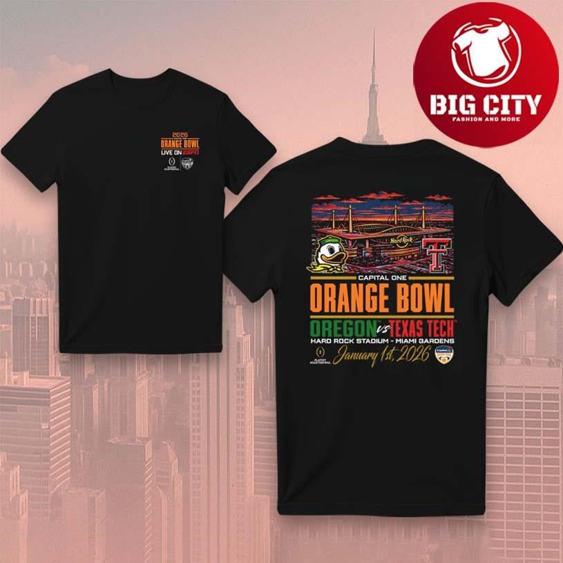 CFP Orange Bowl 26 Two Sided Shirt