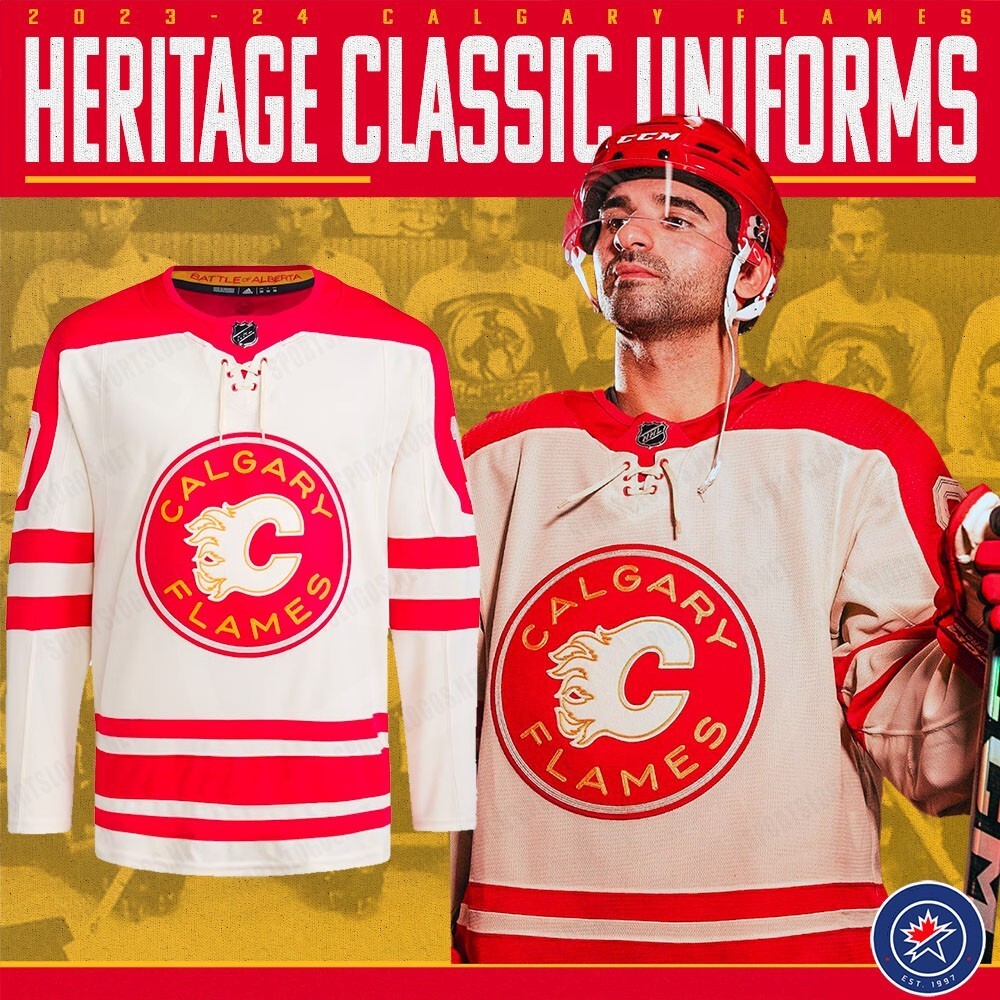 Calgary Flames 2023 Heritage Classic Style 9
