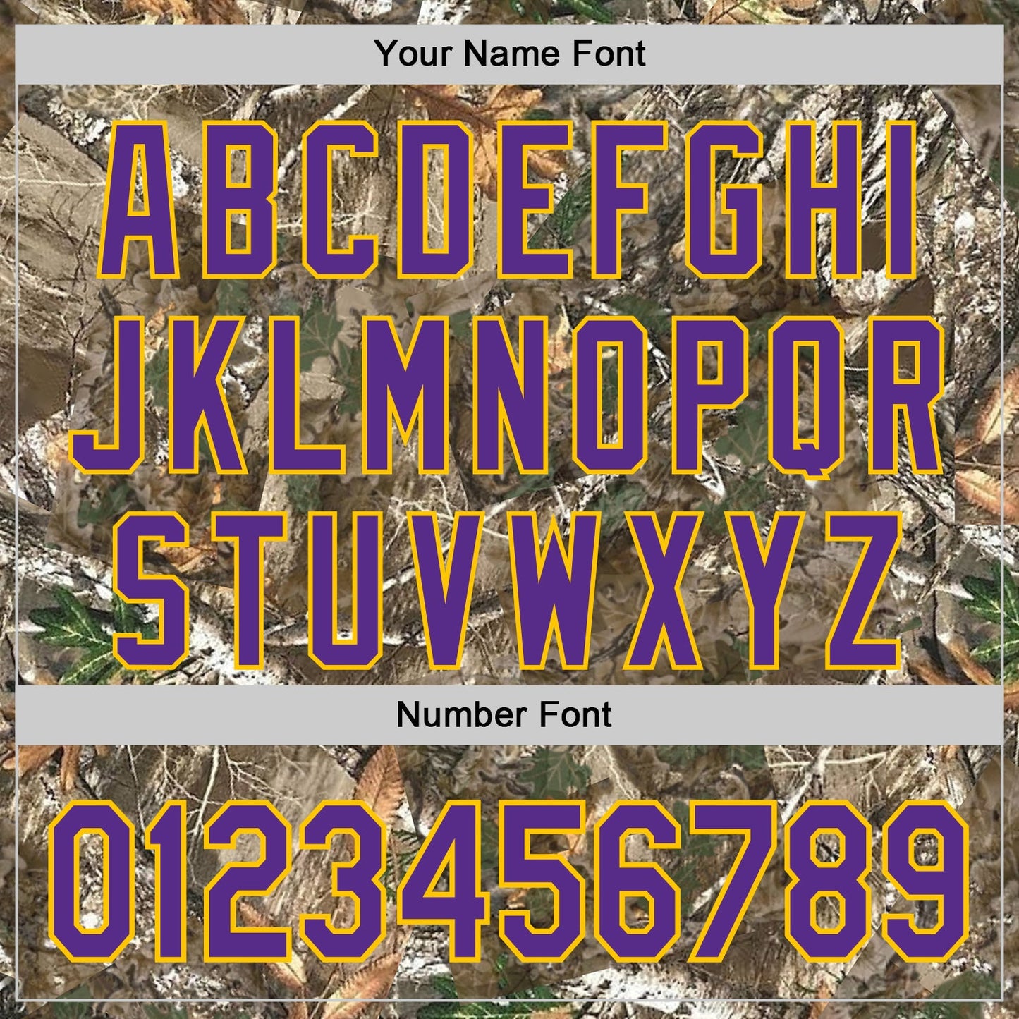 Custom Camo Purple-Yellow Woodland Forest Camouflage Authentic Salute To Service Baseball Jersey