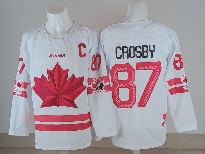 Canada Hockey #87 Sidney Crosby Canada 2026 Winter Olympics Edition Style 1