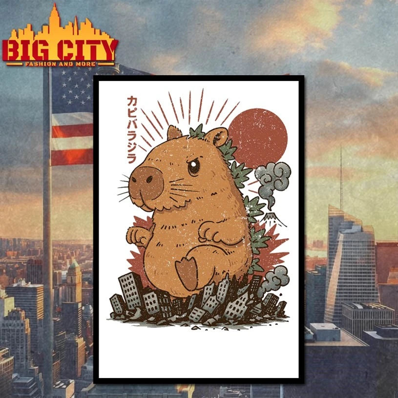 Capyzilla x Godzilla shirt