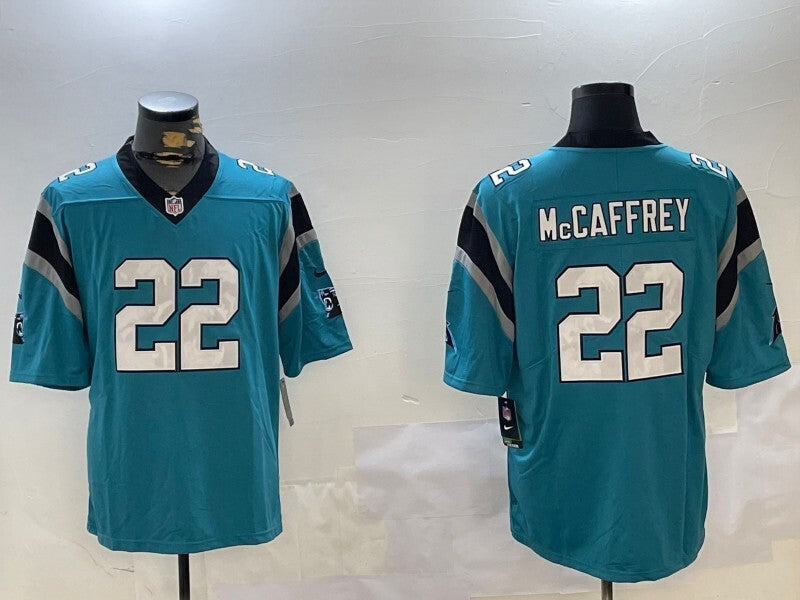 Carolina Panthers #22 Christian McCaffrey V2 Style 2