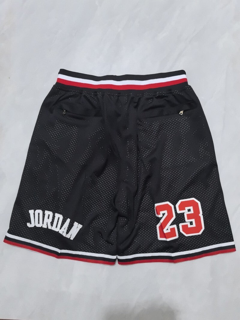 Chicago Bulls Bulls Retro Black Shorts Style 1