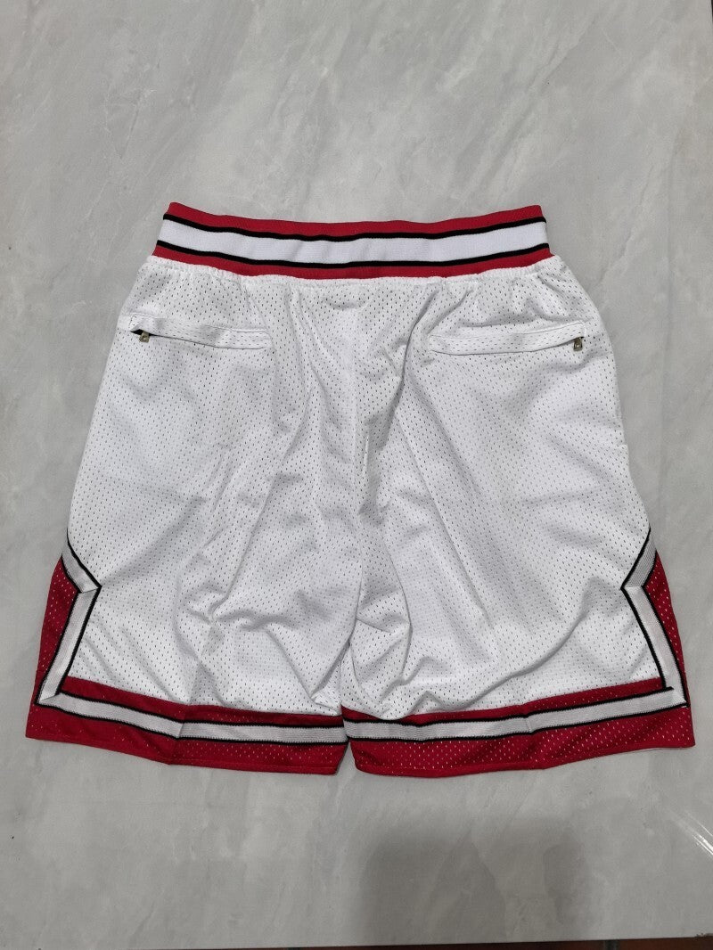 Chicago Bulls Bulls White Retro Shorts Style 7
