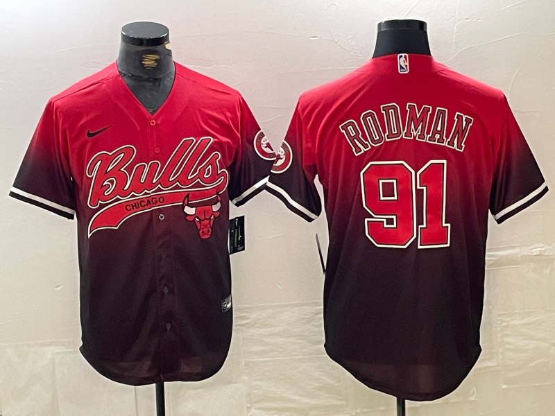 Chicago Bulls #91 Dennis Rodman NBA Collaboration
