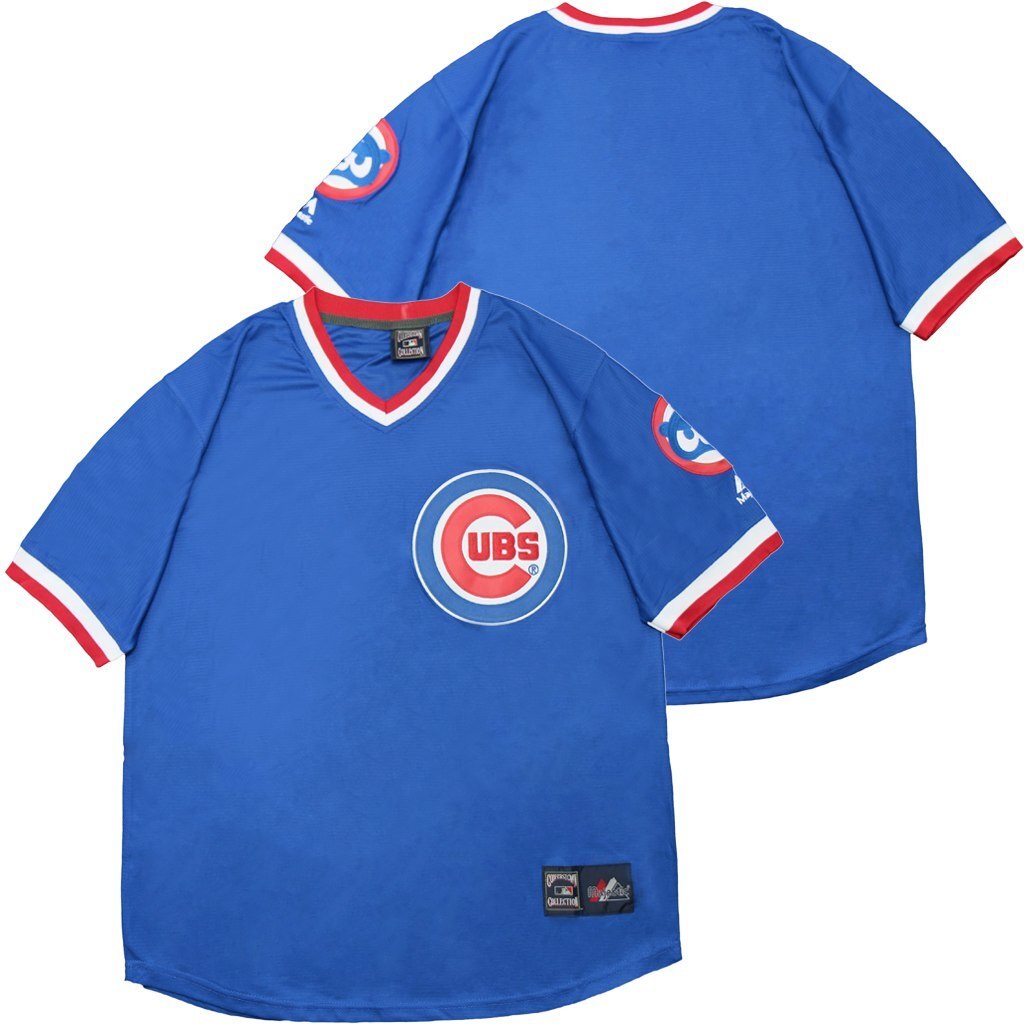 Chicago Cubs Cubs Blank Blue Pullover Inverted