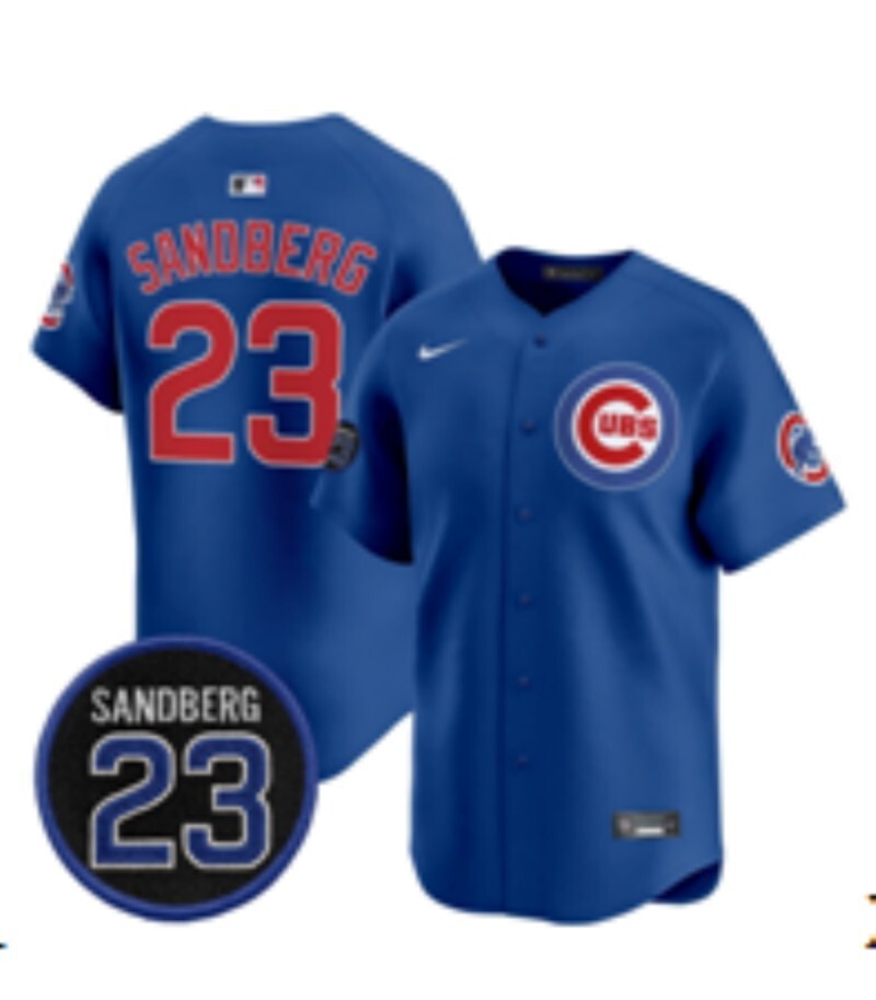 Chicago Cubs #23 Ryne Sandberg Cubs Adult Style 6