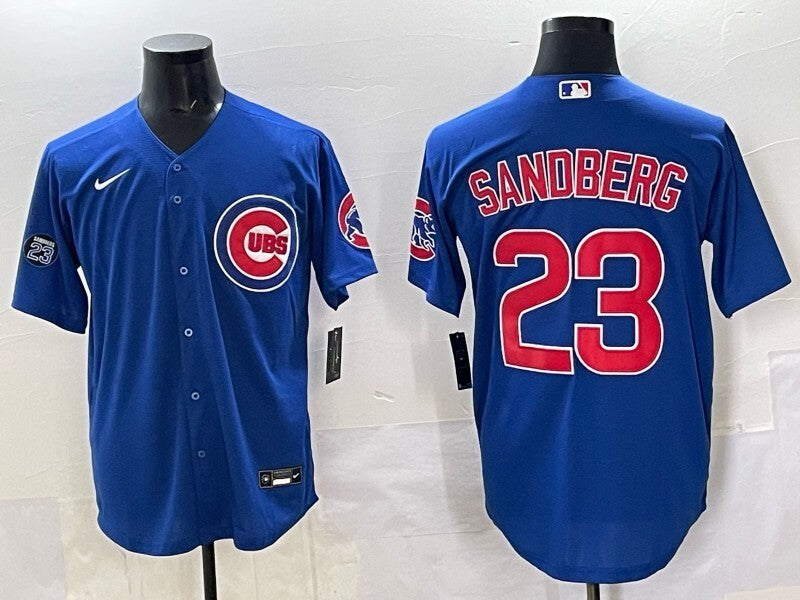 Chicago Cubs #23 Ryne Sandberg Cubs Adult Style 9