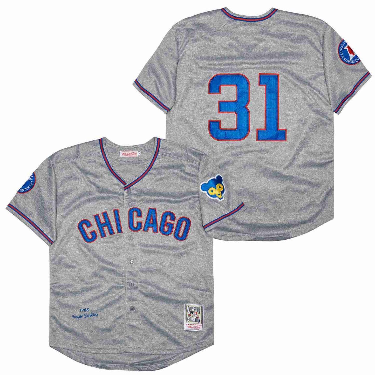 Chicago Cubs #31 Greg Maddux Cubs 31 Hemp Gray 1968 Retro Style 1