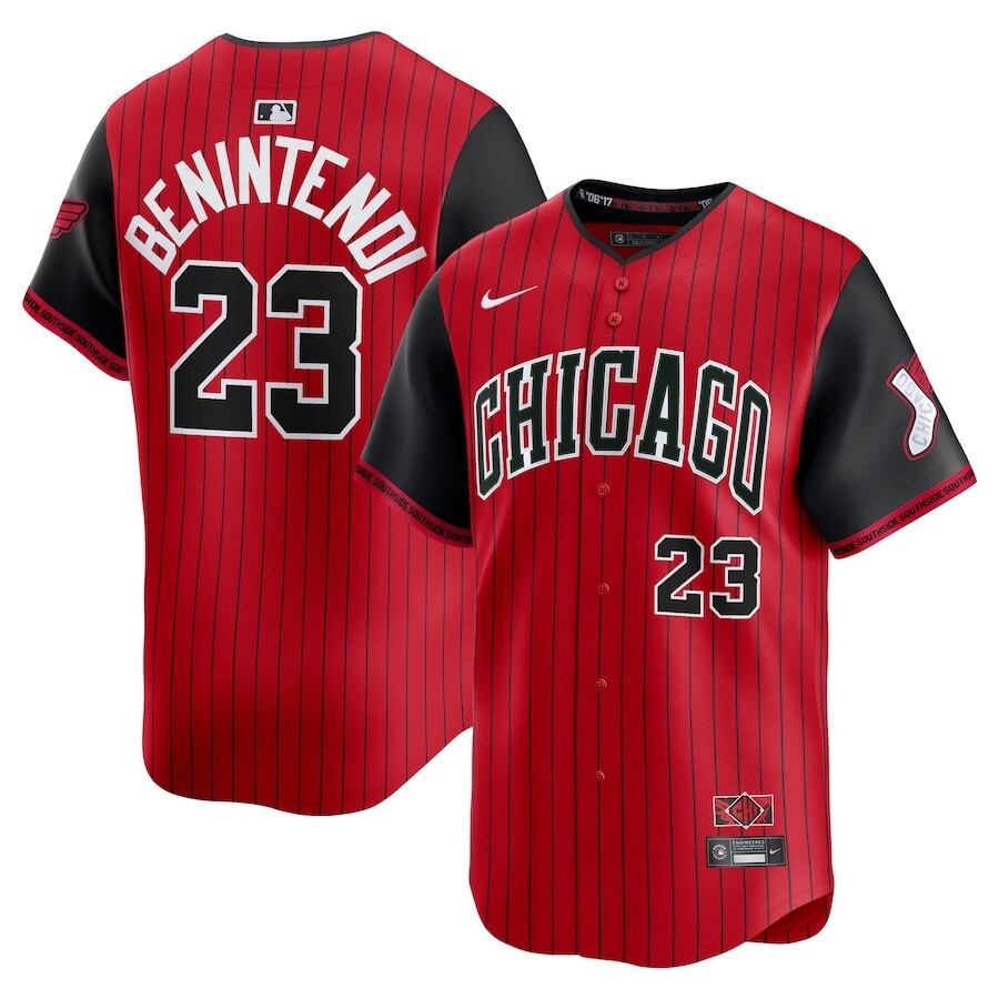 Chicago White Sox #23 Andrew Benintendi 2025 City Connect Limited Player Jersey - RedBlack
