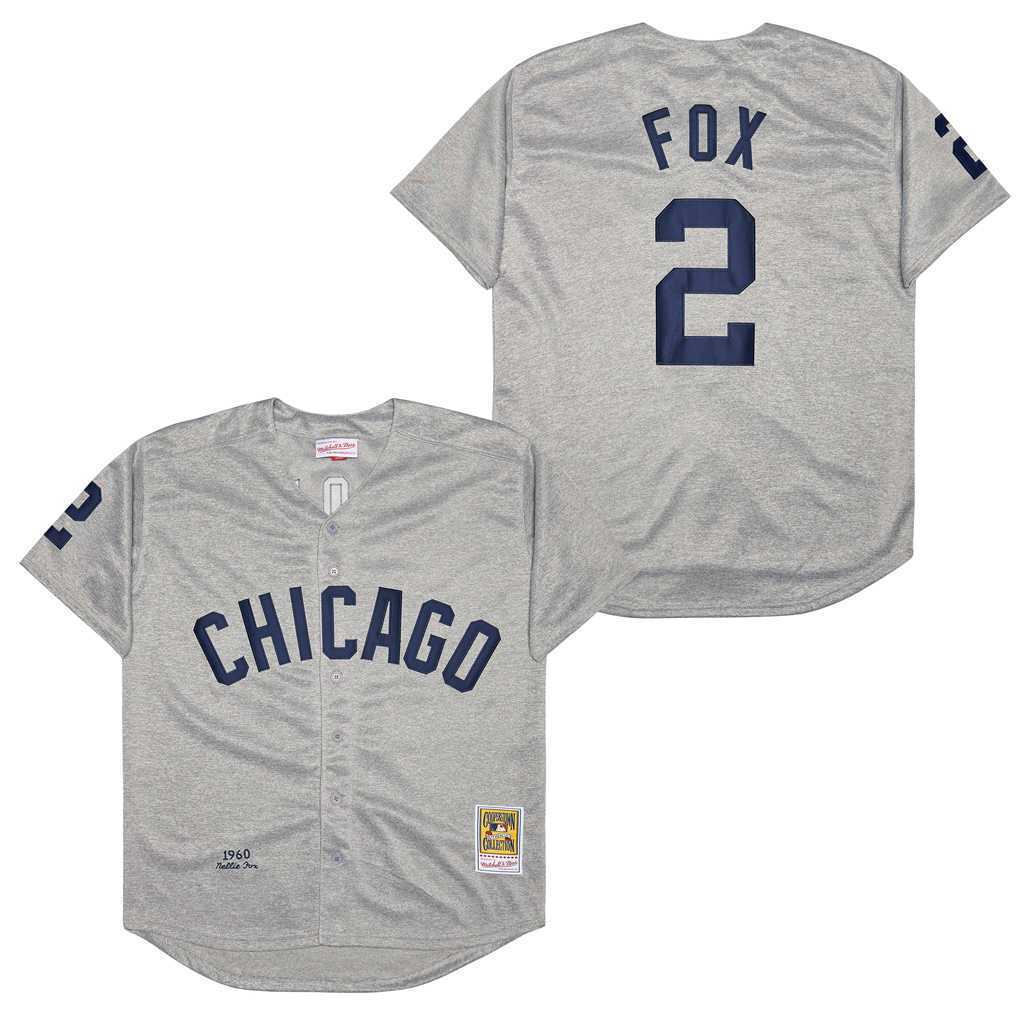 Chicago White Sox #2 Nellie Fox White Sox 2 Hemp Gray 1960 Retro