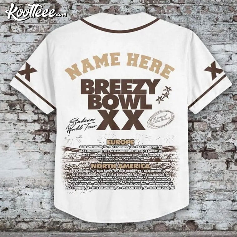 Chris Brown Breezy Bowl XX Custom Baseball Jersey