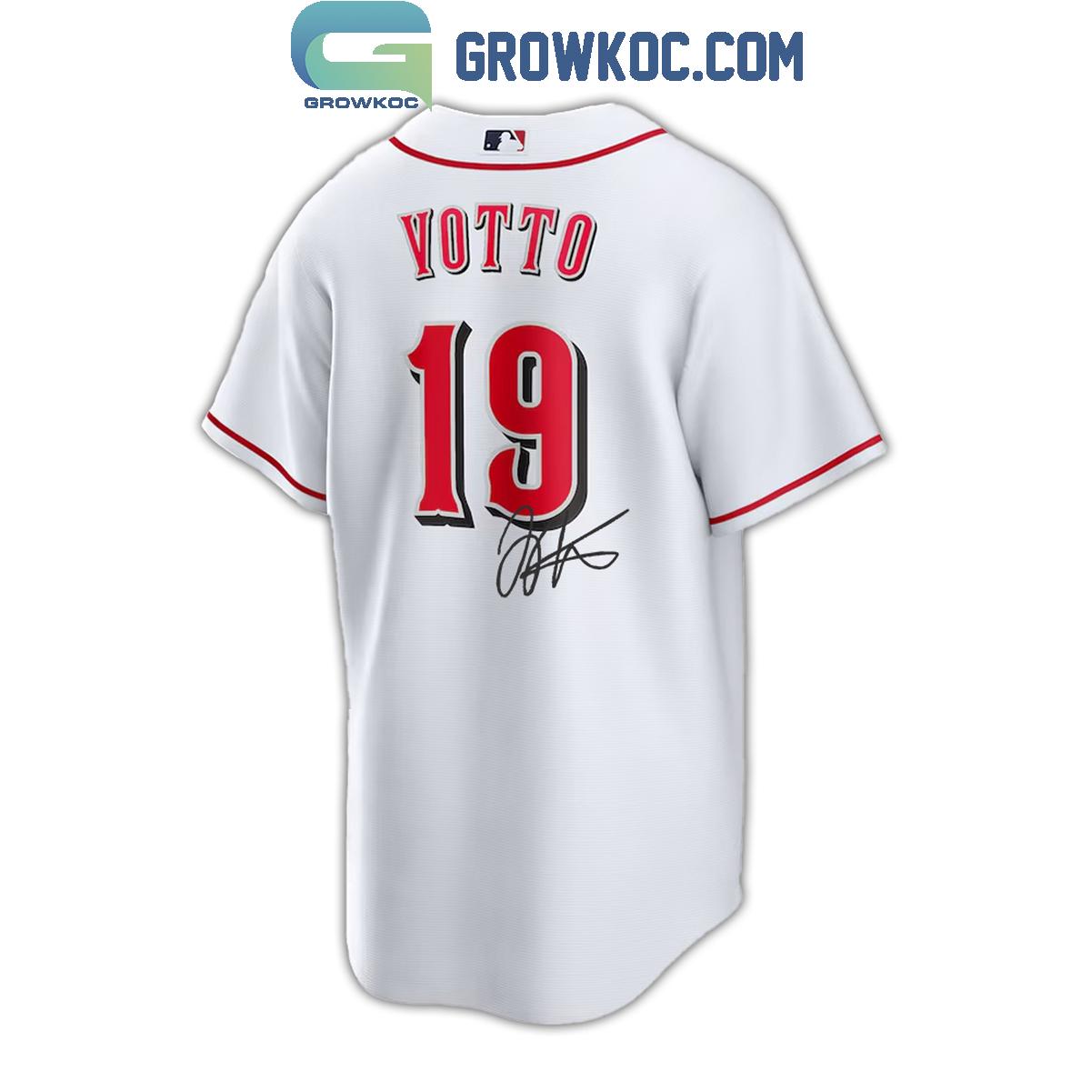Cincinnati Reds Joey Votto 2024 Forever Number 19 Thank You Baseball Jersey
