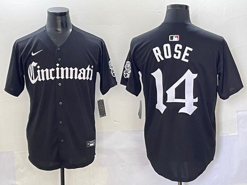 Cincinnati Reds #14 Pete Rose Reds 5 Collaboration Style 4
