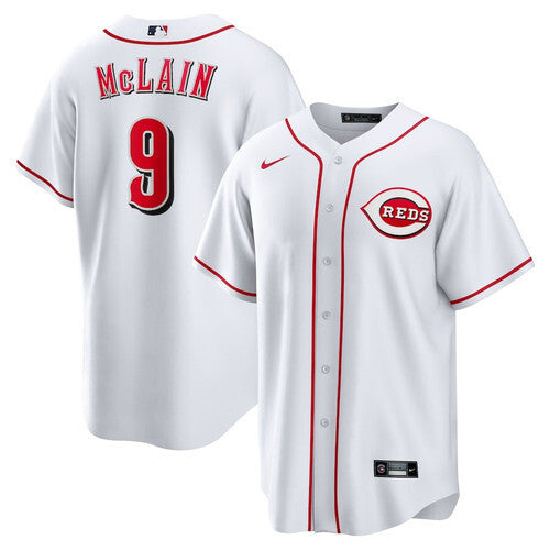 Cincinnati Reds #9 Matt McLain Home Men Jersey - White
