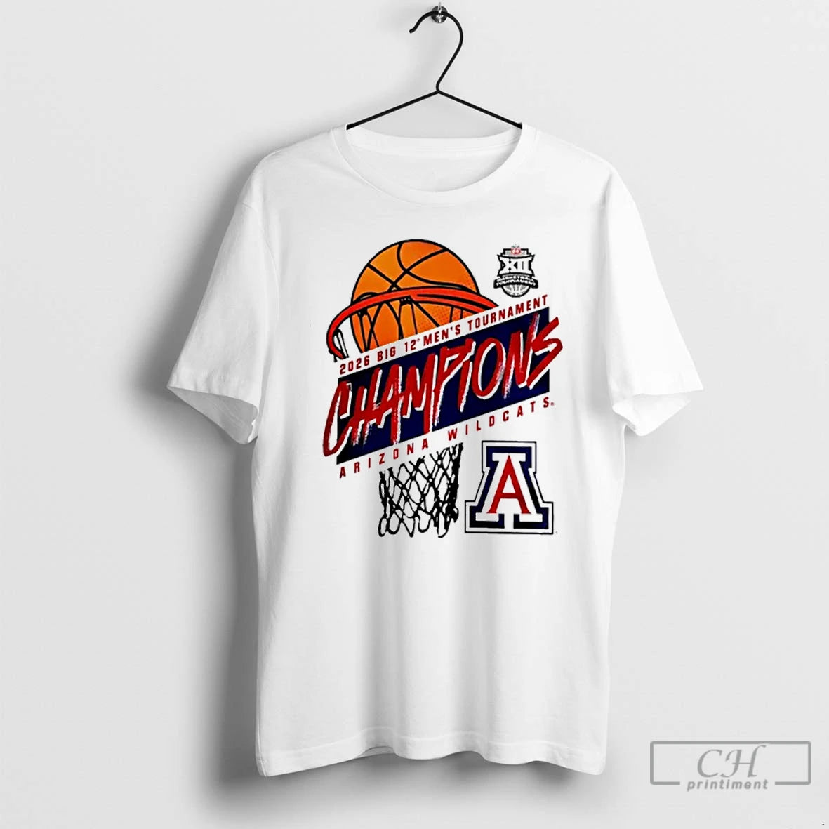 Classic Arizona Wildcats Big 12 Mens Basketball Conference Tournament Champions 2026 Logo T Shirts Sweater