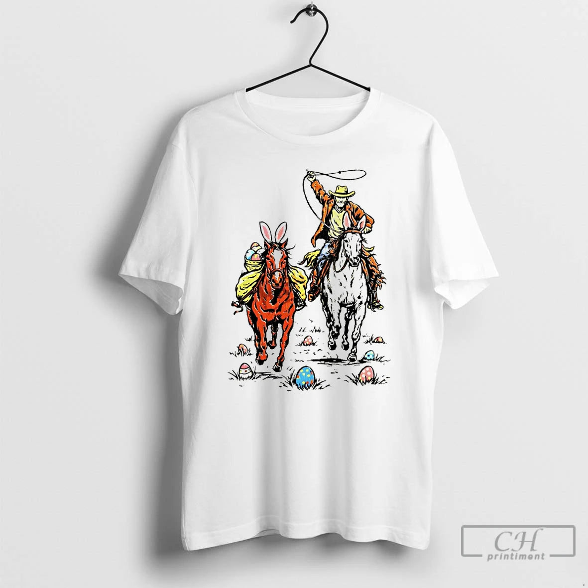 Classic Bunny Ears Horse Cowboy Easter Day 2026