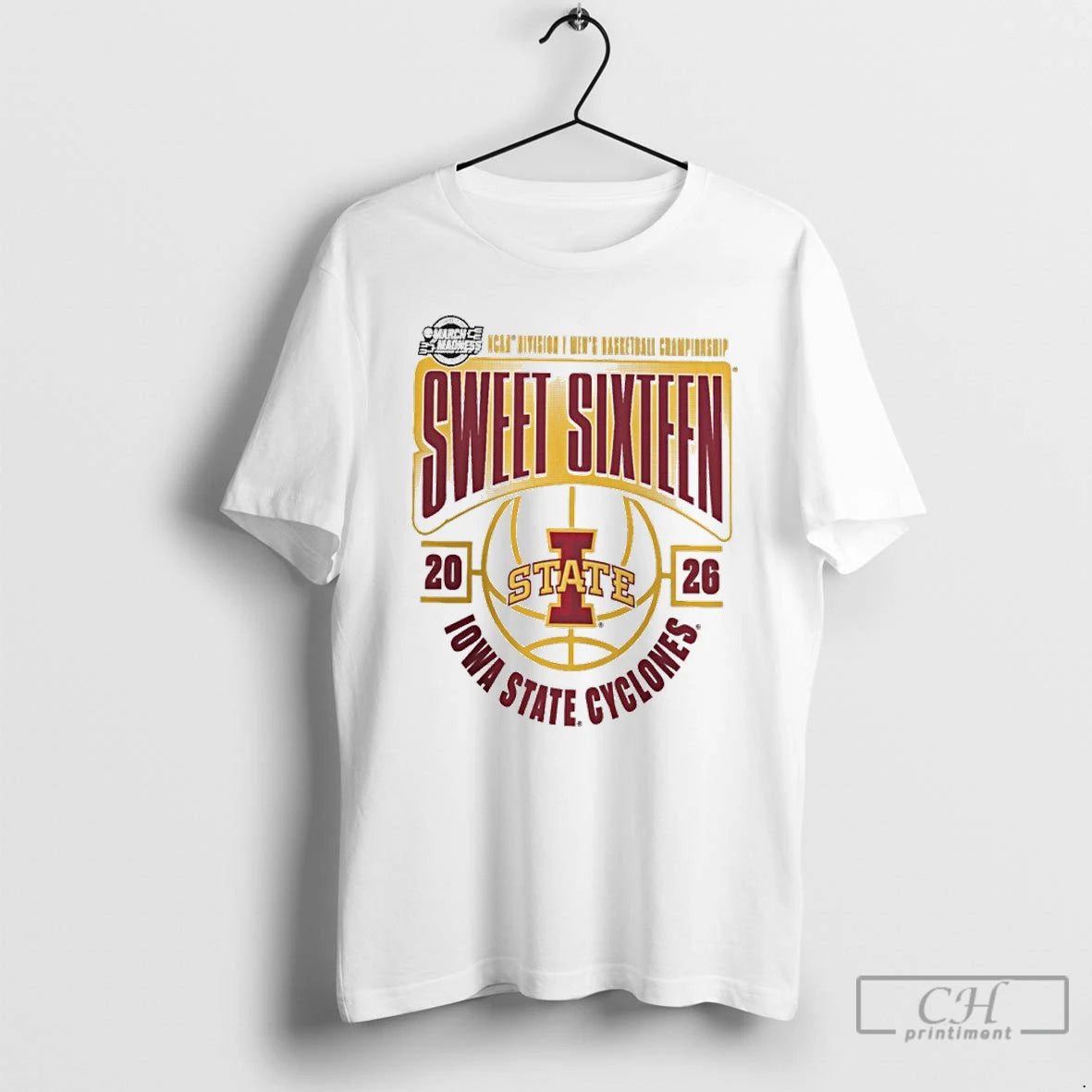 Classic Iowa State Cyclones 2026 Ncaa Mens Basketball Tournament March Madness Sweet 16 T Shirts