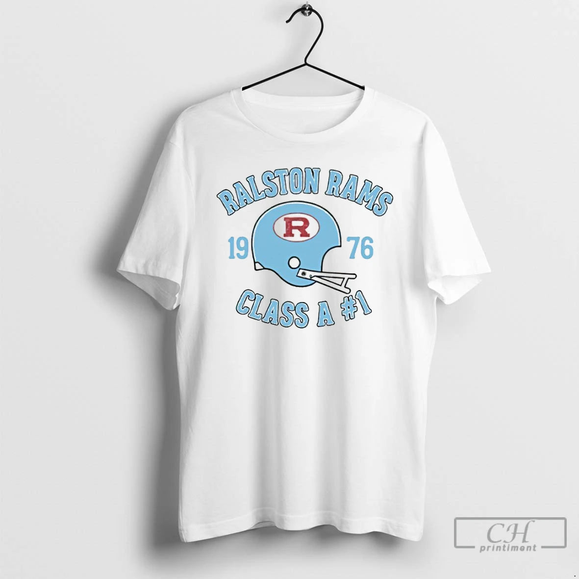 Classic Ralston Rams Class A Number 1 Helmet
