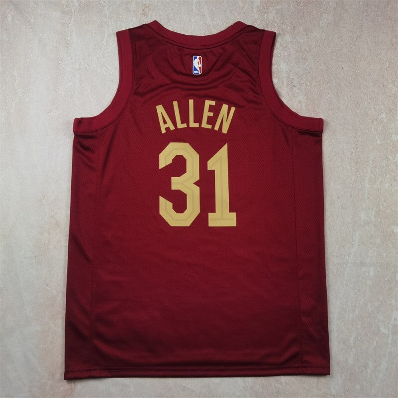 Cleveland Cavaliers #31 Jarrett Allen Hot Press Cavaliers Style 1