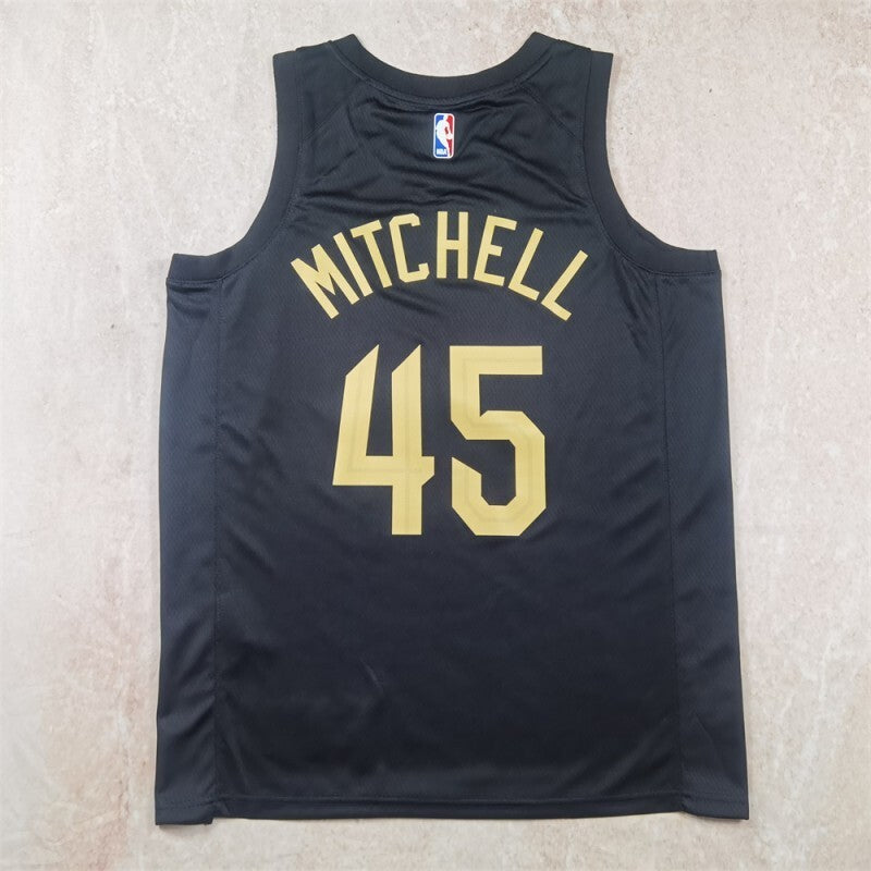 Cleveland Cavaliers #45 Donovan Mitchell Hot Press Cavaliers Style 1