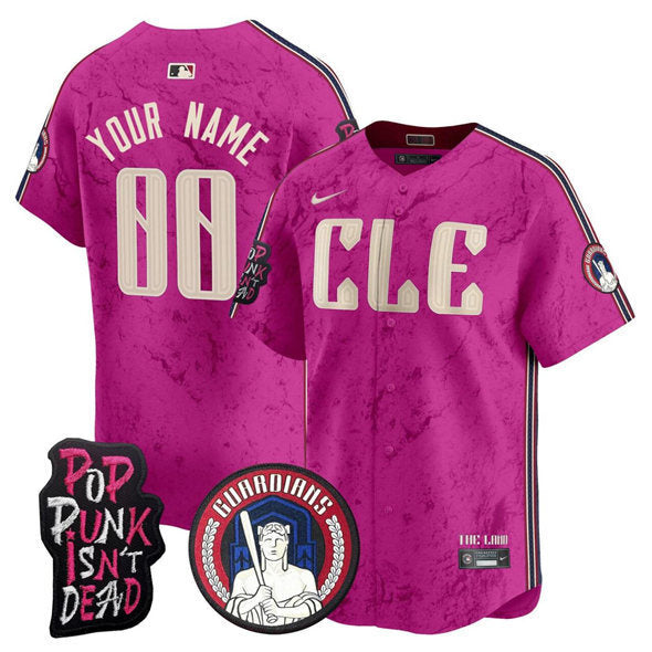 Cleveland Guardians ACTIVE PLAYER Custom Pink 2025 MGK Patch Limited