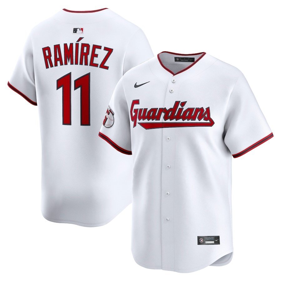 Cleveland Guardians #11 Jose Ramirez Home Limited Jersey - White