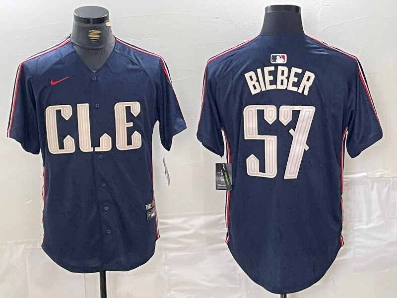 Cleveland Guardians #57 Shane Bieber Indians City Style 10