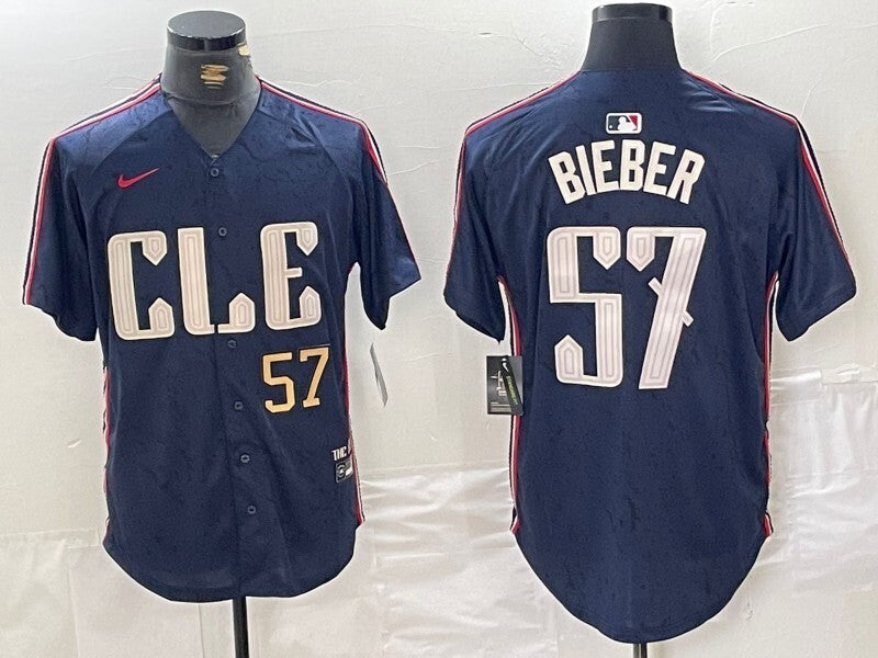 Cleveland Guardians #57 Shane Bieber Indians City Style 9
