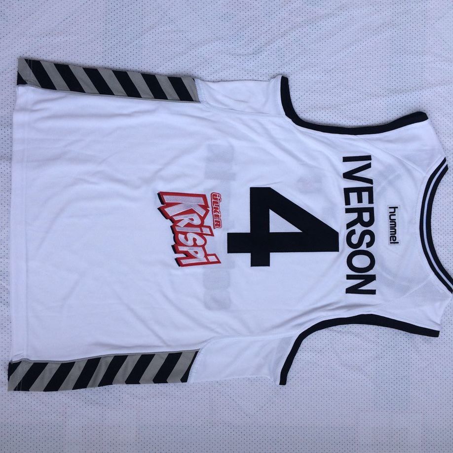 Cola Turka #4 Allen Iverson Iverson 4 # White Jersey Style 2