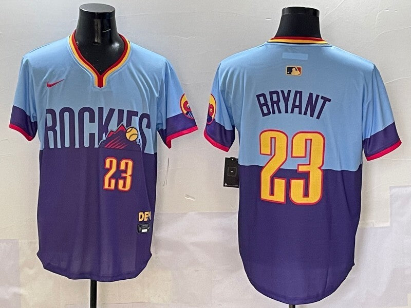 Colorado Rockies #23 Kris Bryant Nokia Collaboration Style 5