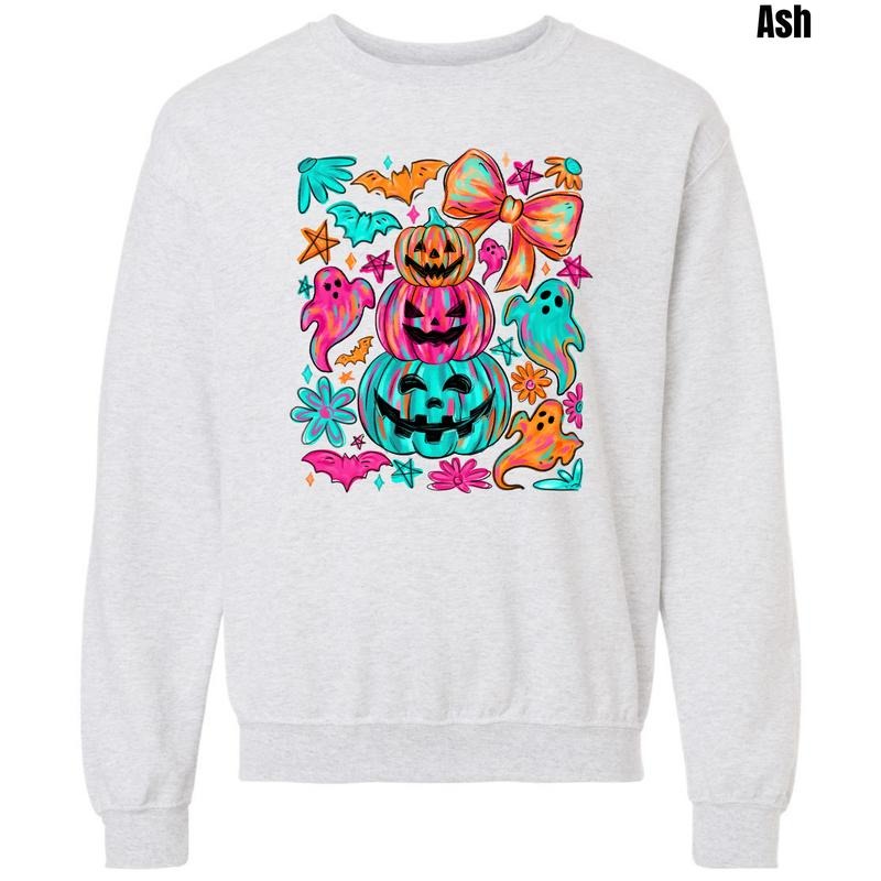 Colorful Stacked Pumpkins Sweatshirt 'NLB' T-Shirts, Hoodie | WearSparks.com