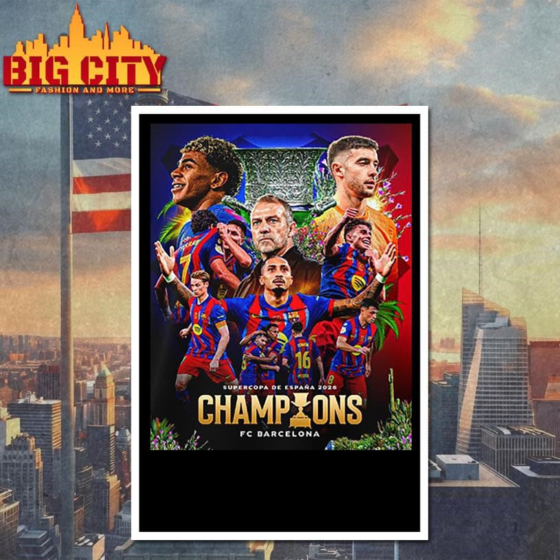 Congrats Barcelona Champions Supercopa De Espana 2026 Shirt