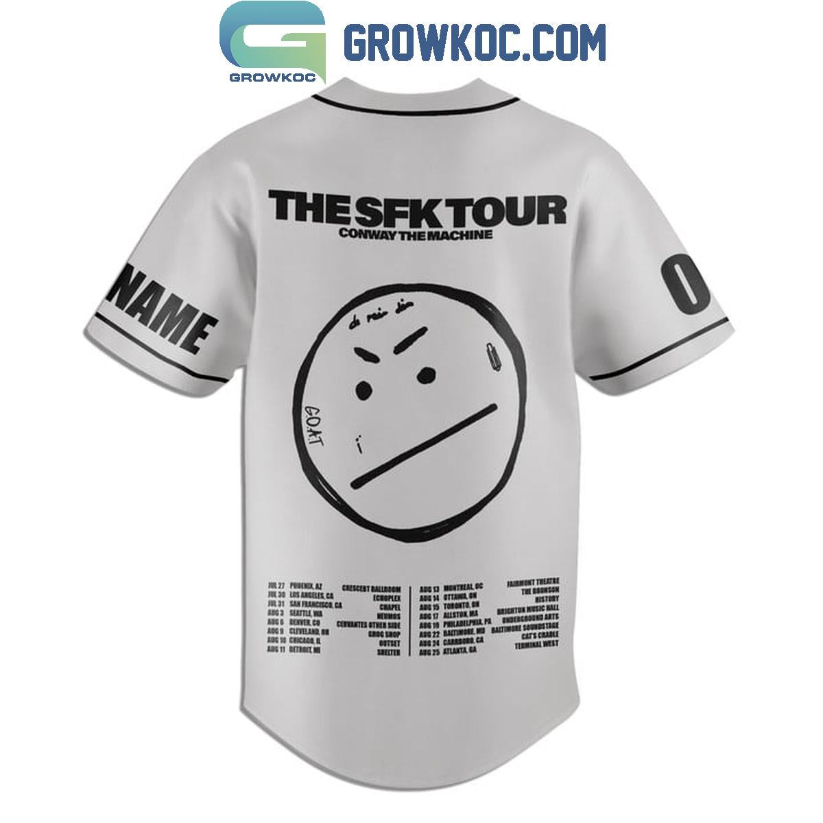 Conway The Machine Drumwork The SFK Tour Personalized Baseball Jersey