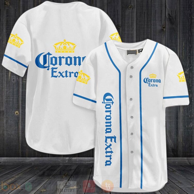 FASHION Corona Extra Baseball Jerseys Botton Shirt