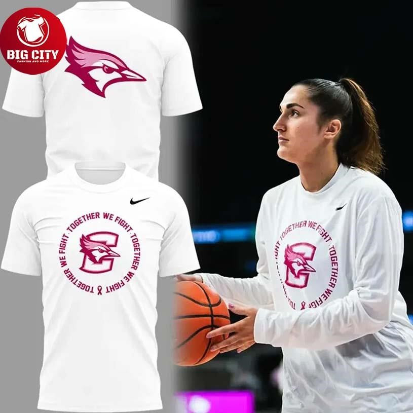 Creighton Basketball Pink Out Together We Fight Two Sided Shirt