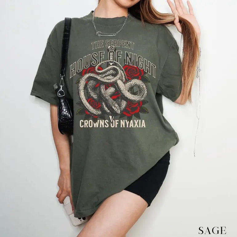 Crowns of Nyaxia T-shirt, The Serpent and the Wings of Night, Little Serpent, Carissa Broadbent, Oraya, Crowns of Nyaxia,...