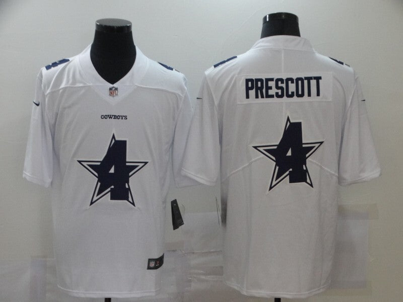 Dallas Cowboys #4 Dak Prescott White Shadow 252