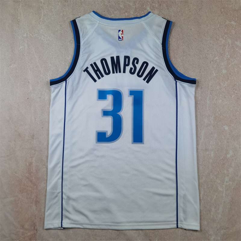 Dallas Mavericks #31 Klay Thompson Hot Press Mavericks 31 White s-xxl Style 1